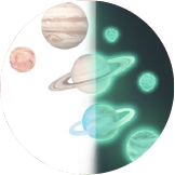 Självlysande klistermärken