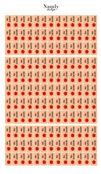 Självhäftande Namnlappar 140 st