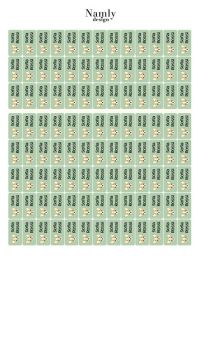 Namntaggar till Namnlappar 100st