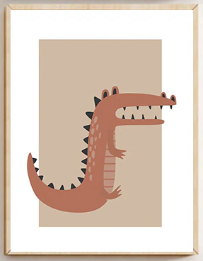 Affisch – Nordiskt barnrum / Alligator