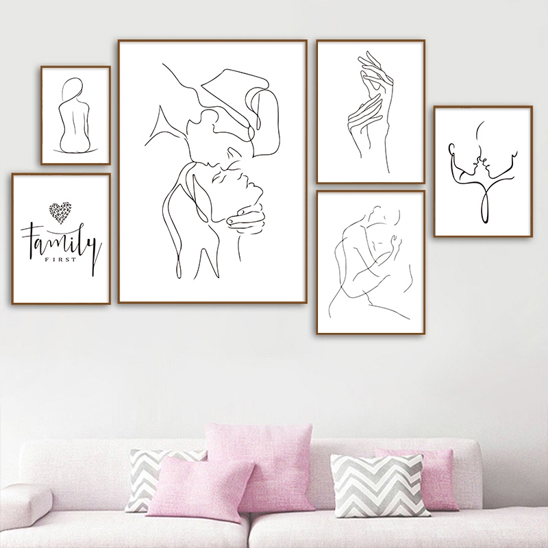 Posters - Nordisk Minimalistisk Figurkonst #2 / Set om 6