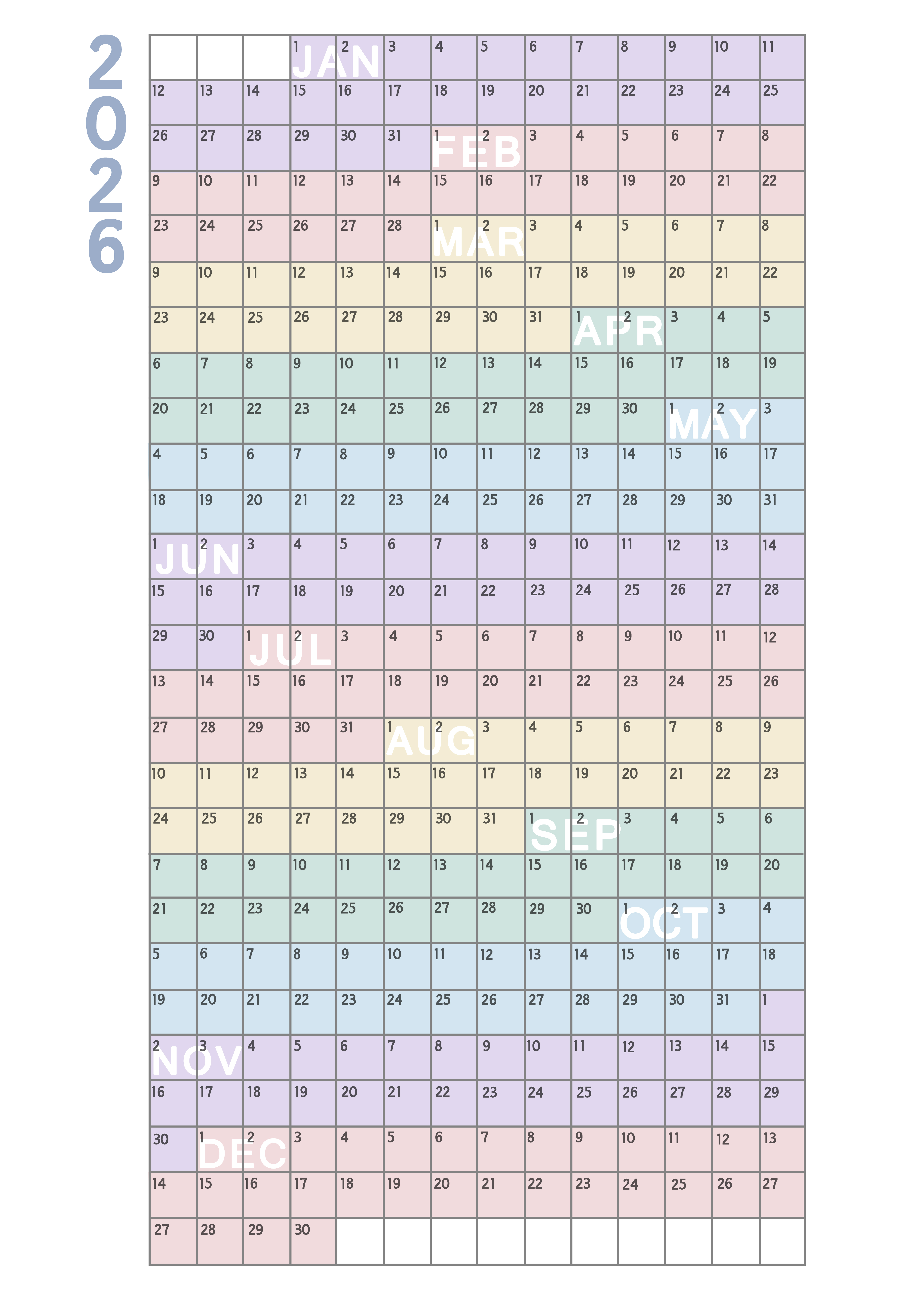Poster - Kalender 2026