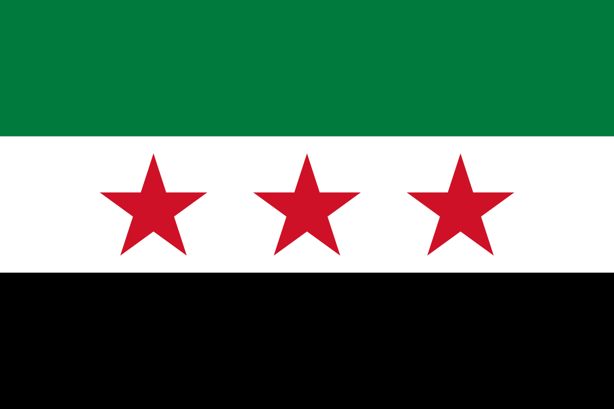Syrien Flagga - Klistermärke