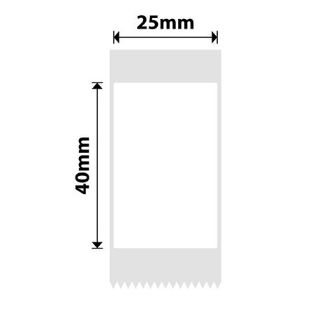NIIMBOT Etiketter Klistermärken D101-serien 25 x 40 mm / 155 st  / Vit