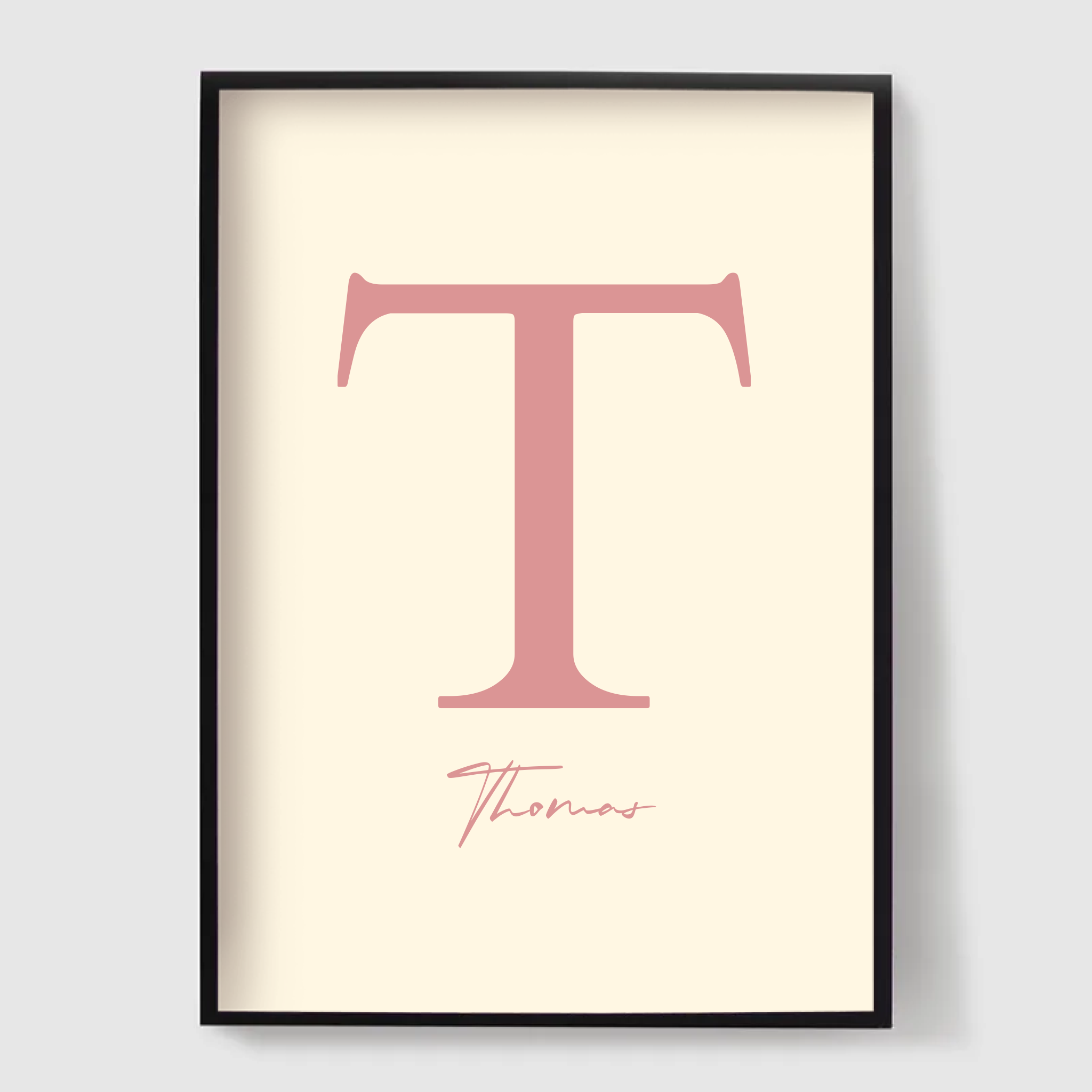 Personlig Affisch - Initial A Monogram