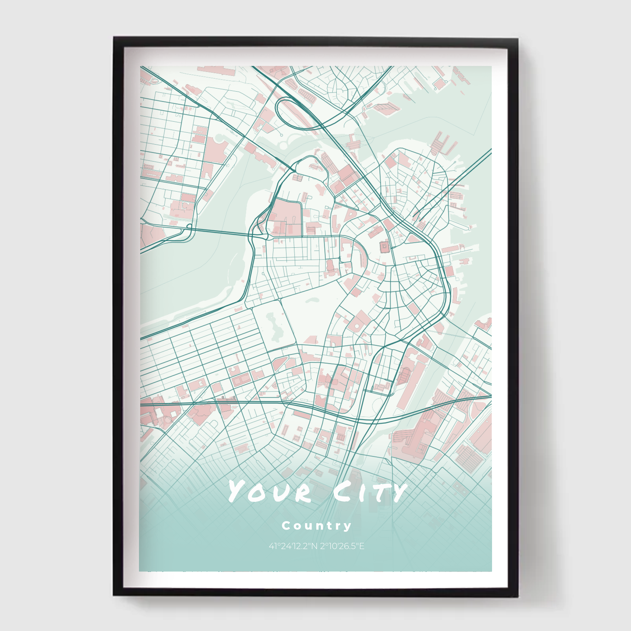 Personlig Poster – Vänlig Kartposter