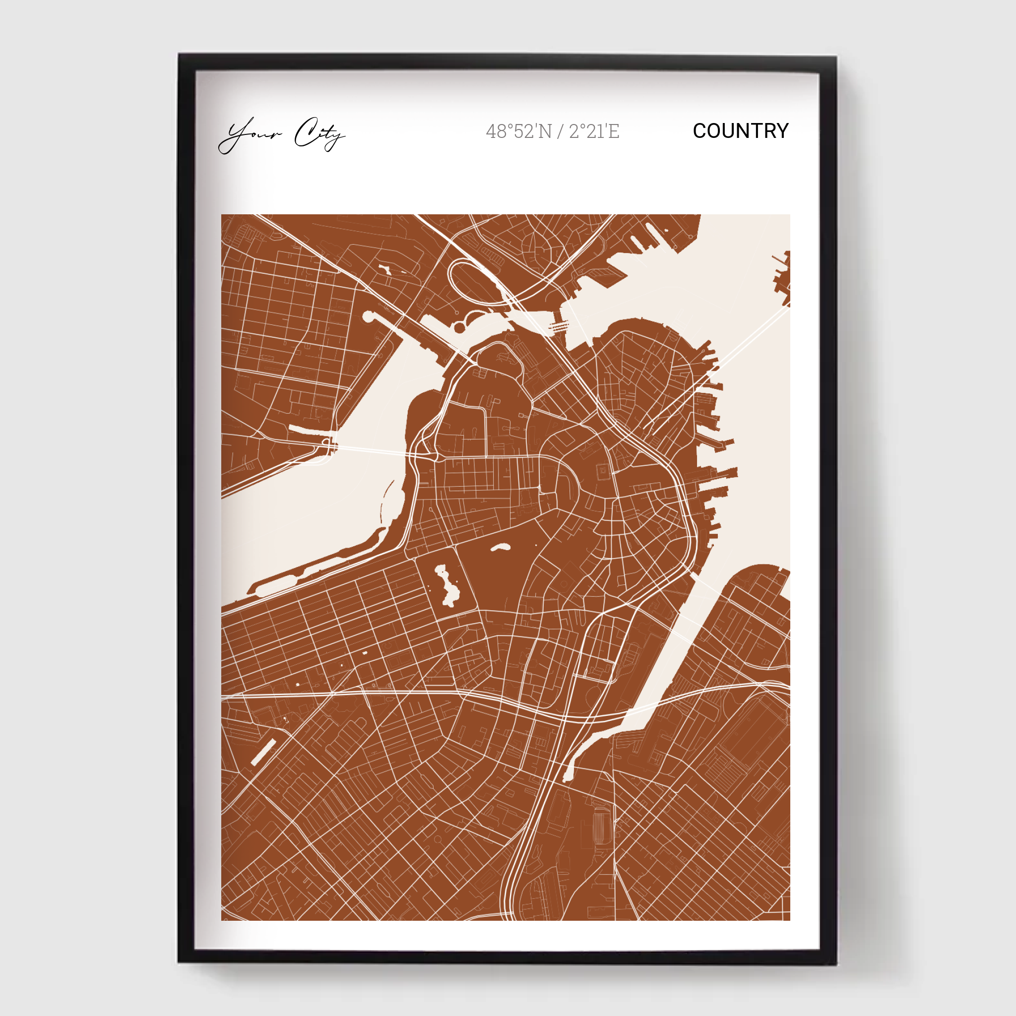 Personlig Poster – Kreativ Kartposter