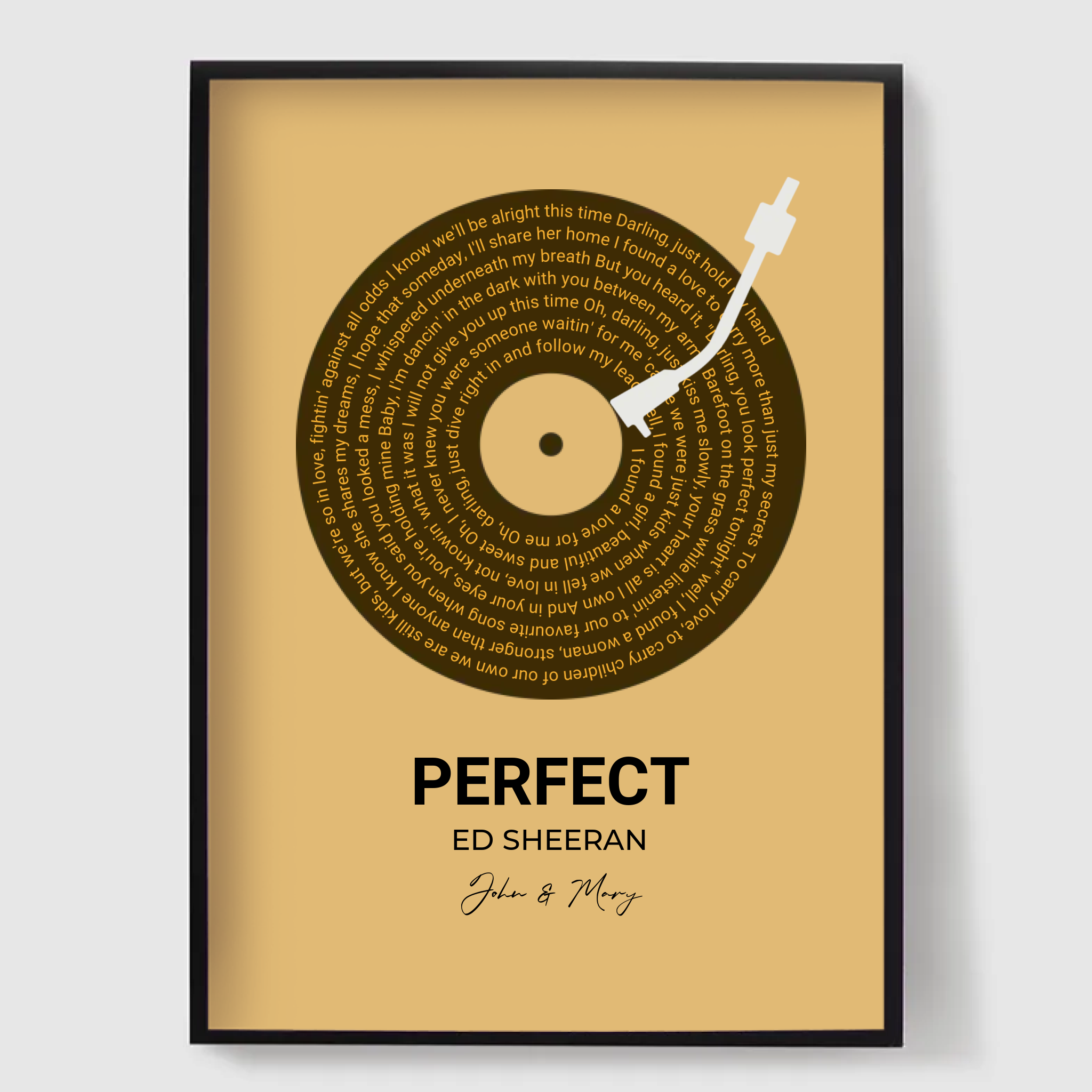 Personlig Affisch - Vinylskivkonst