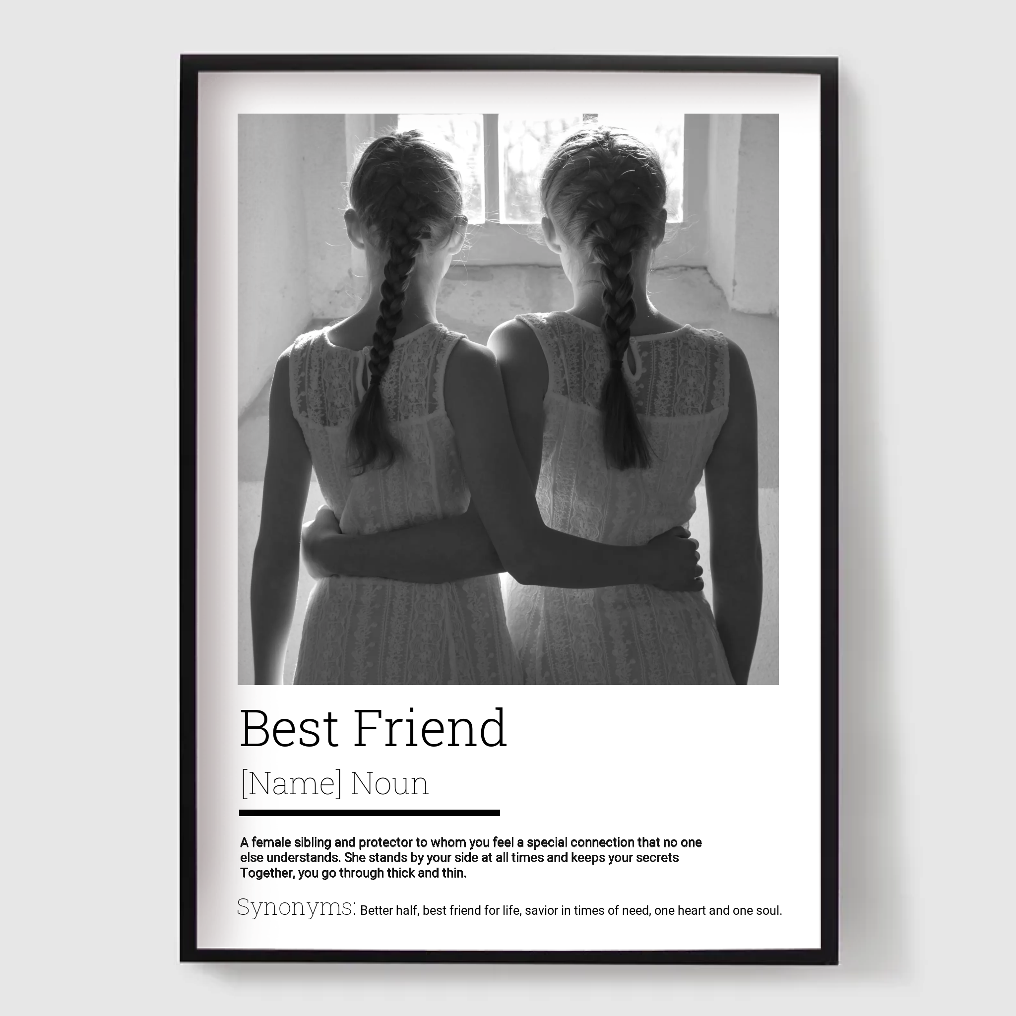 Personlig Poster - Bästa Vän Definition