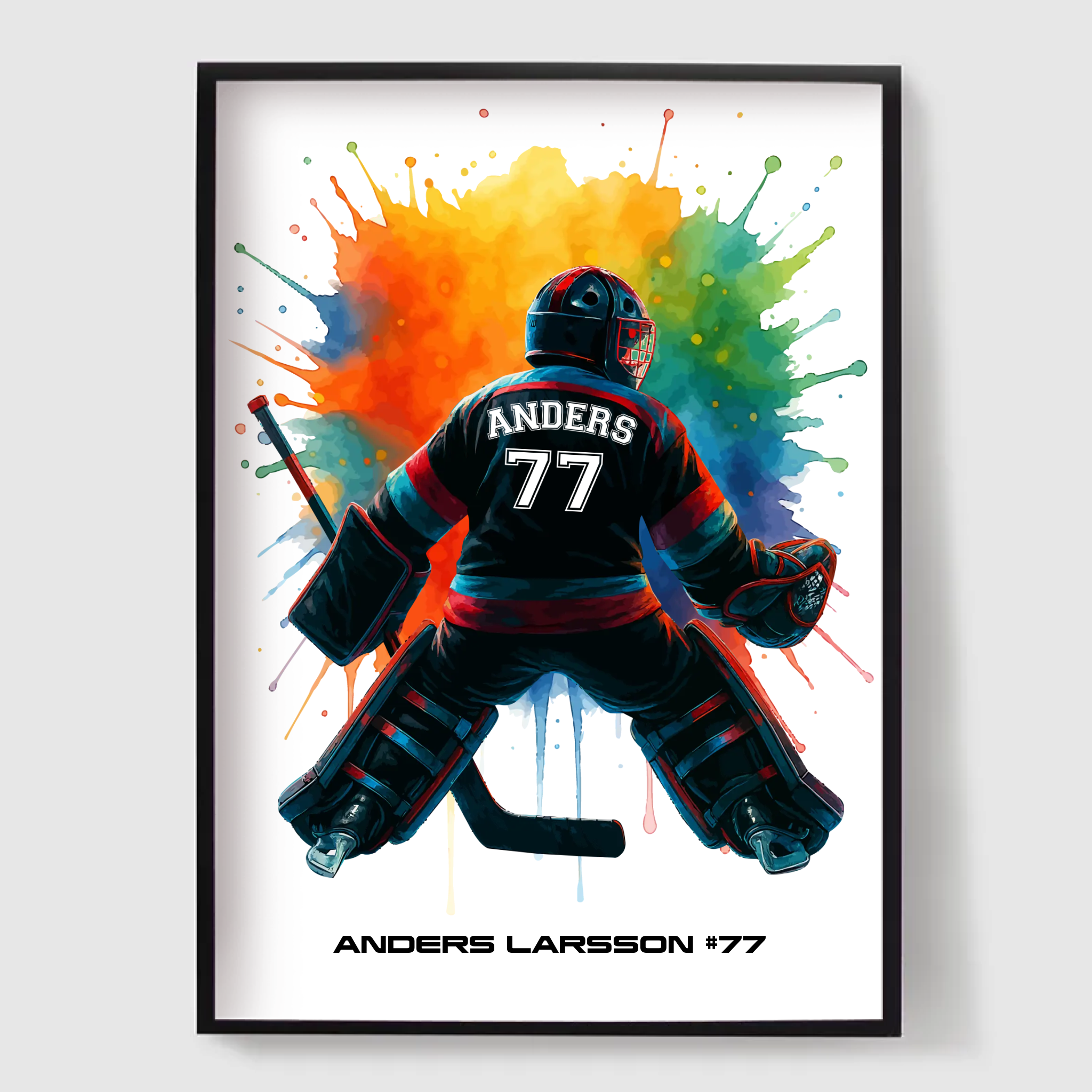 Personlig Poster - Hockey Splash