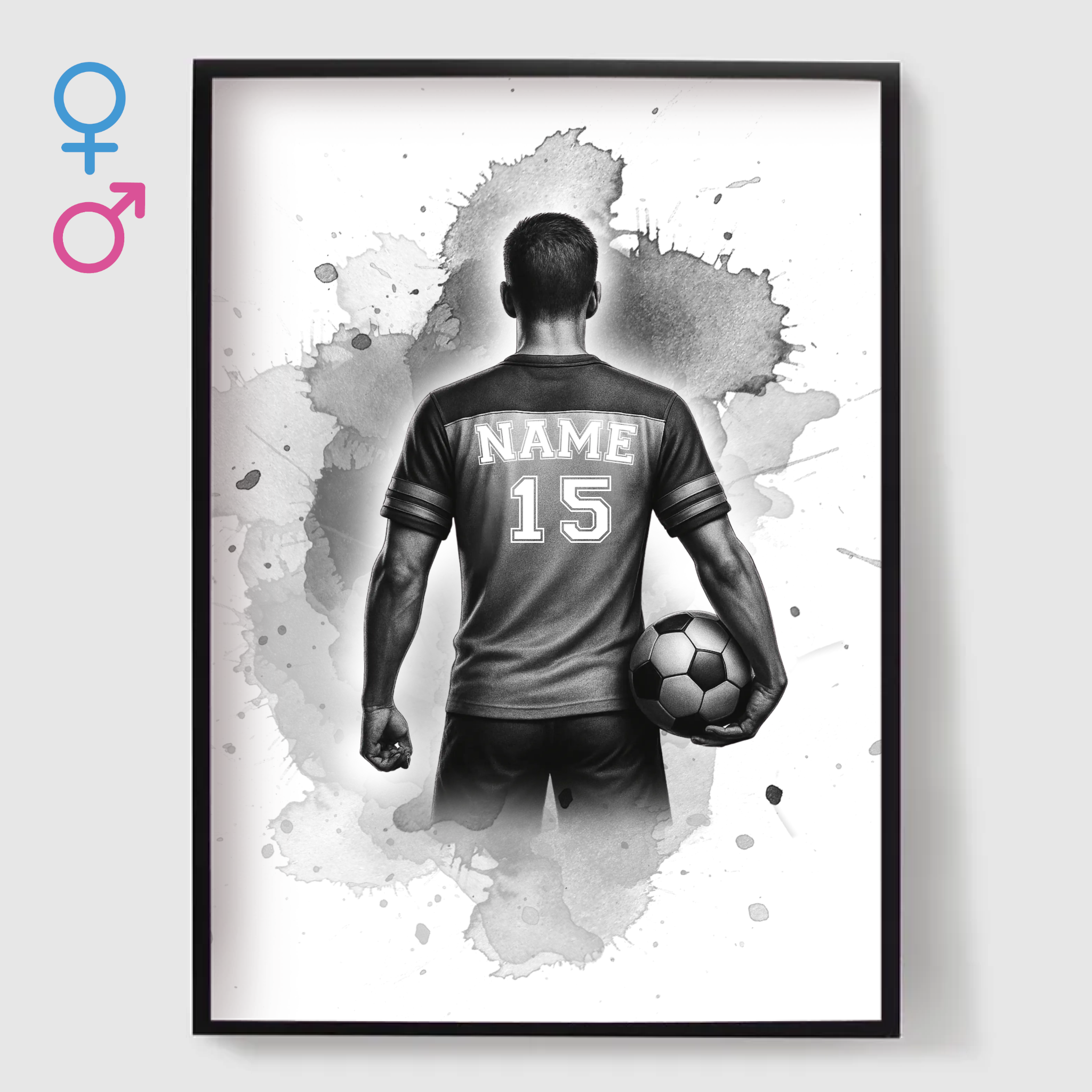 Poster - Fotbollsspelare Bakifrån