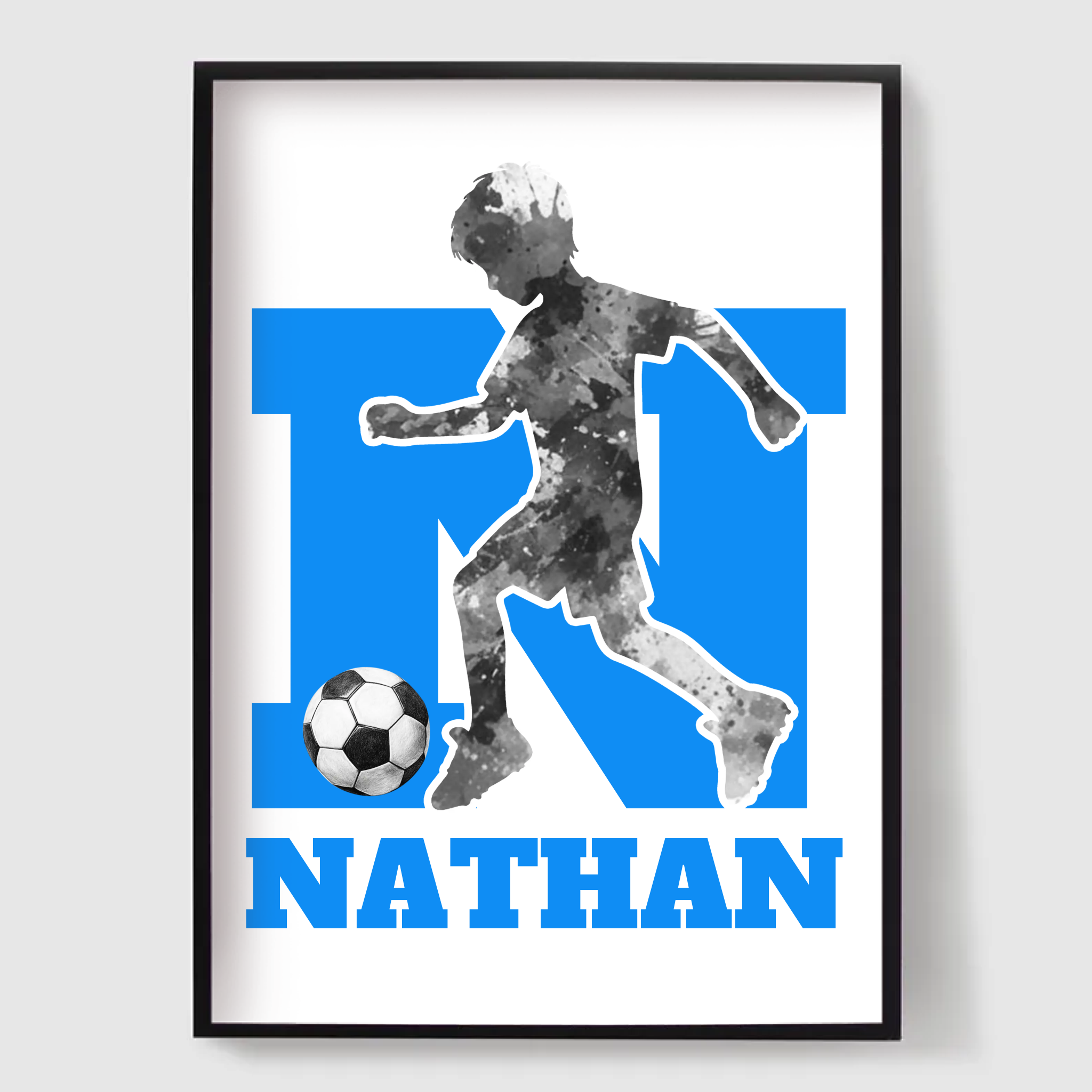 Personlig Affisch - Fotbollspojke Design