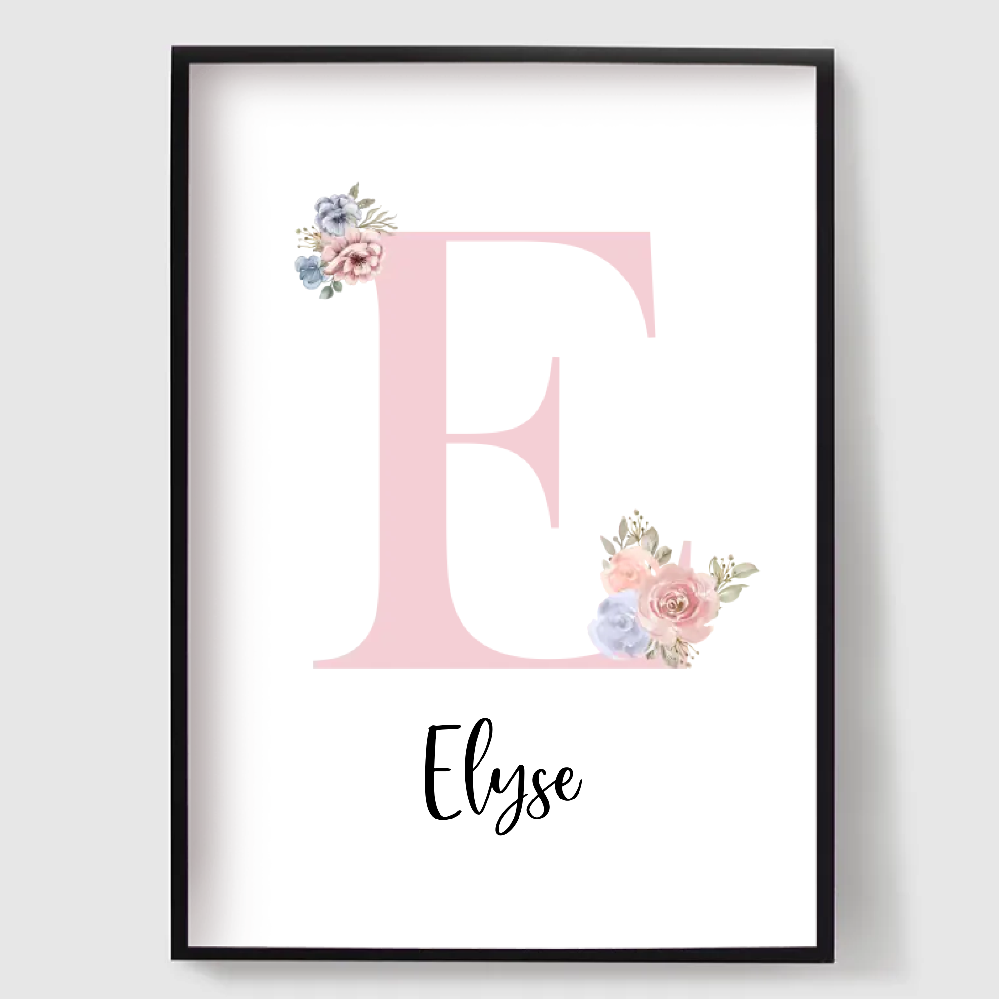Affisch - Rosa / Anpassad text