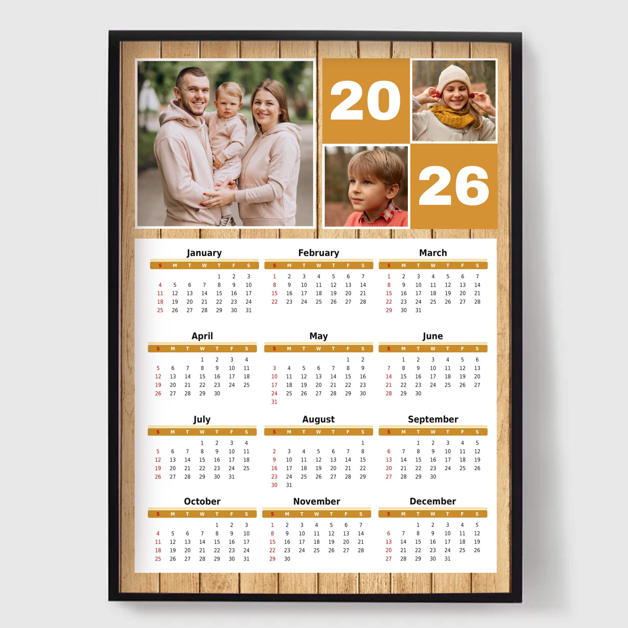 Personlig affisch - Kalender 2026