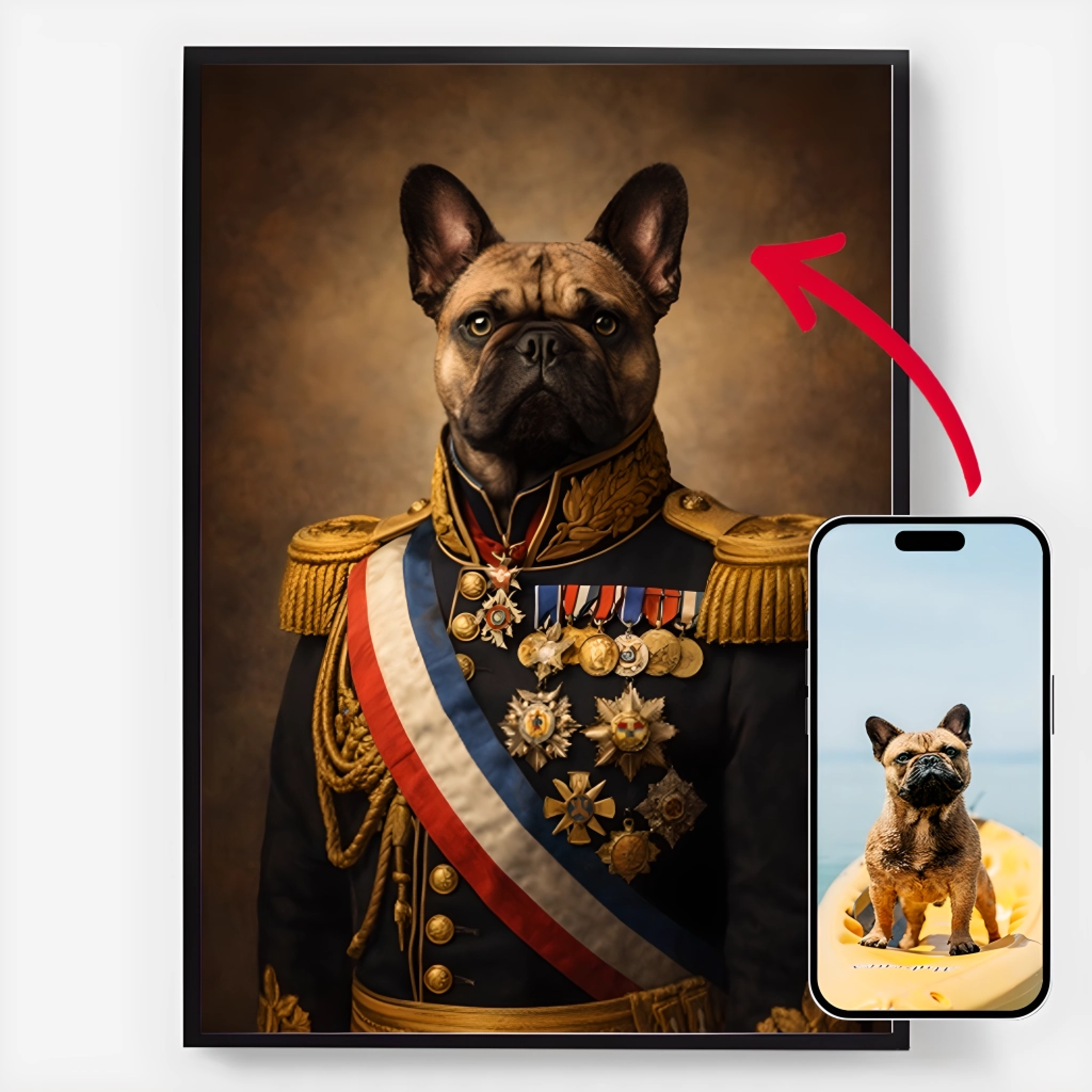 Personlig Poster - Husdjurens General - AI Poster