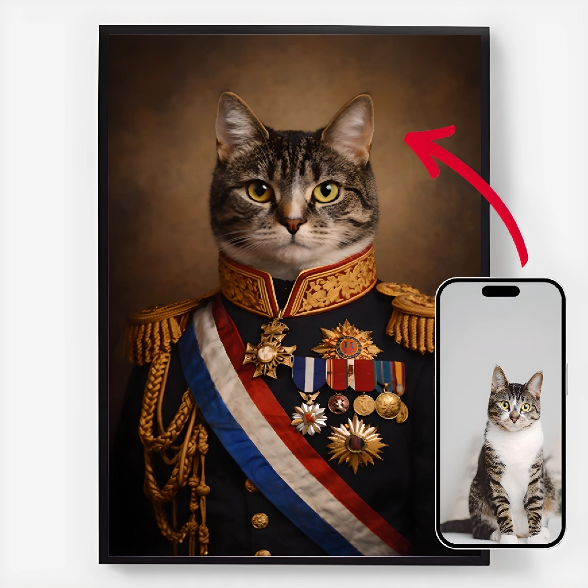 Personlig Poster - Husdjuret Krigshjälten - AI Poster