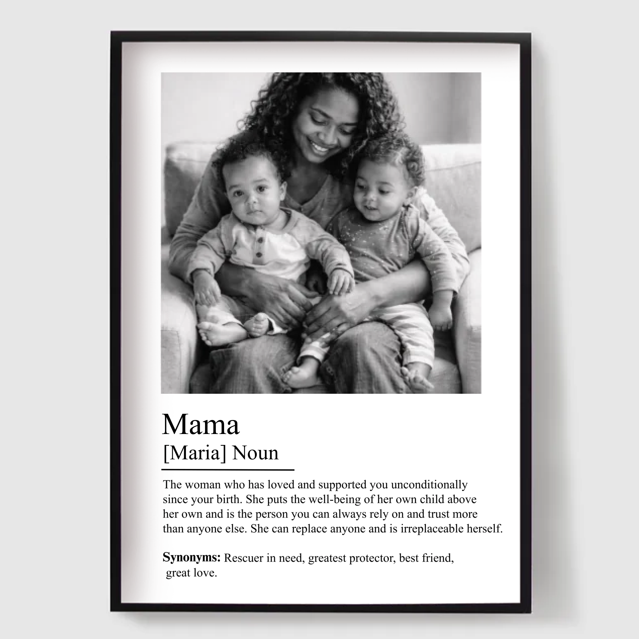 Personlig affisch - Mamma definition