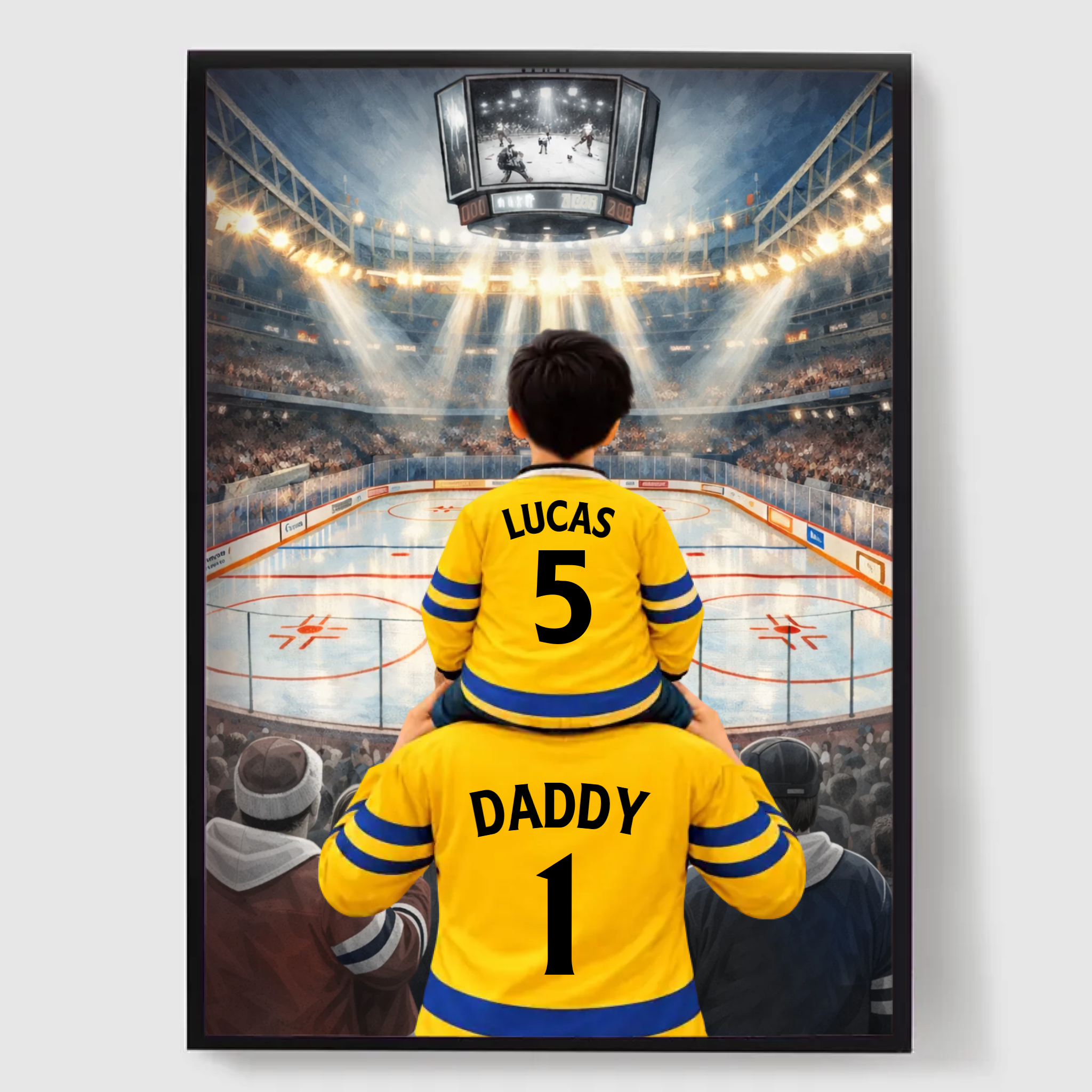 Personlig Poster - Hockeyarena Familj