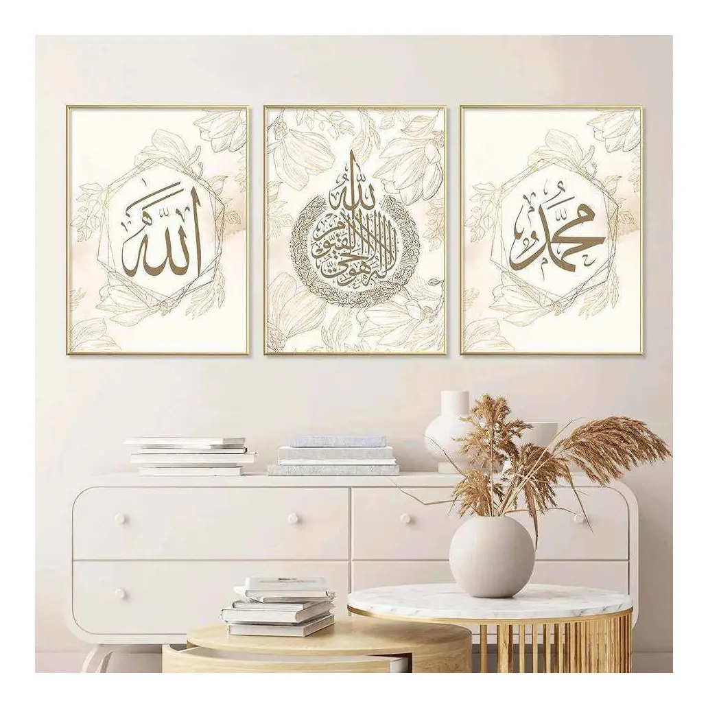 Affischer –Islamisk kristall / Set om 3