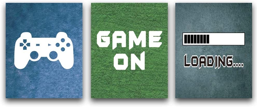 Affisch - TV-spel / Game On  / Set med 3