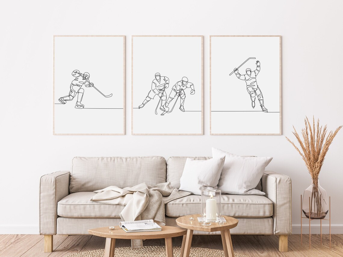 Posters - Hockeyaffisch/set om 3