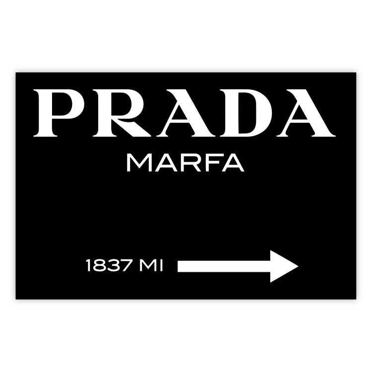 Affisch - Prada / Svart