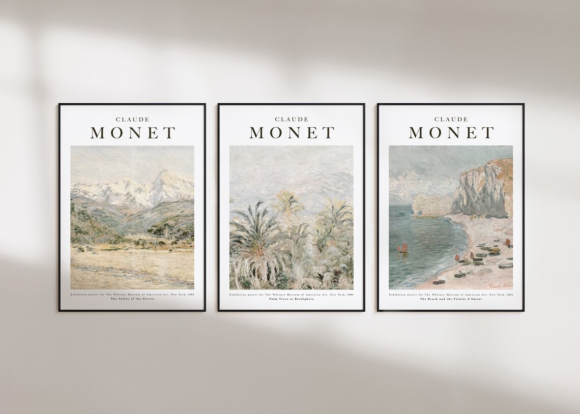 Affischer - Claude Monet / Set om 3