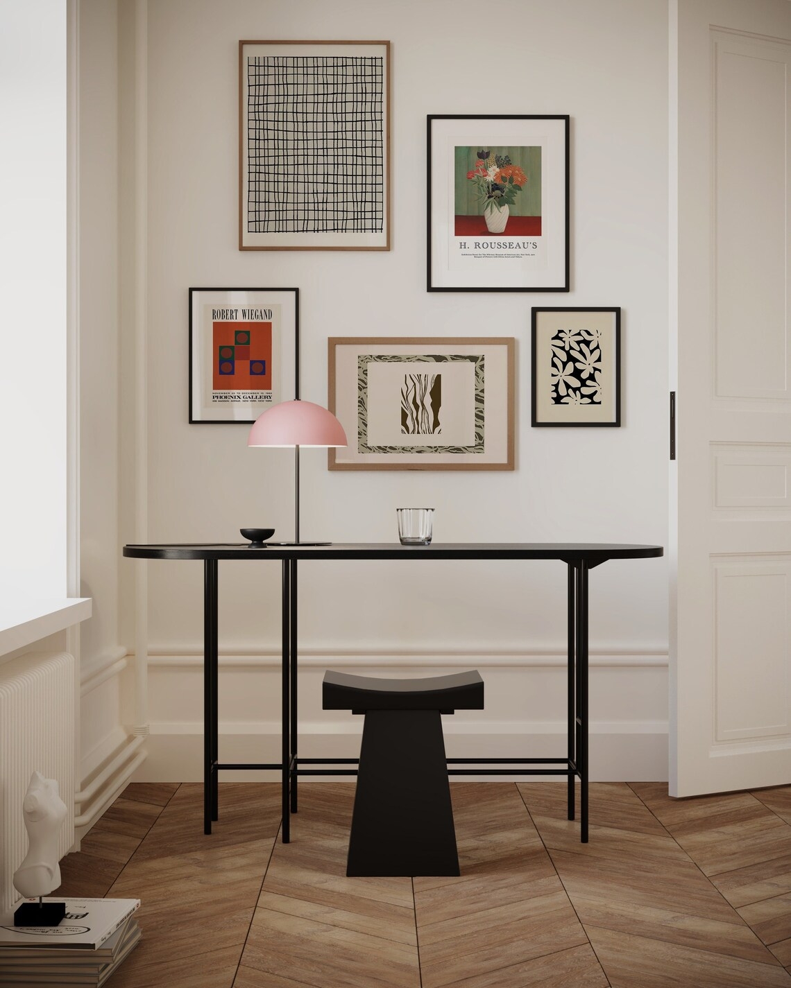 Affischer - Abstrakt Konst / Blommor / Set med 5