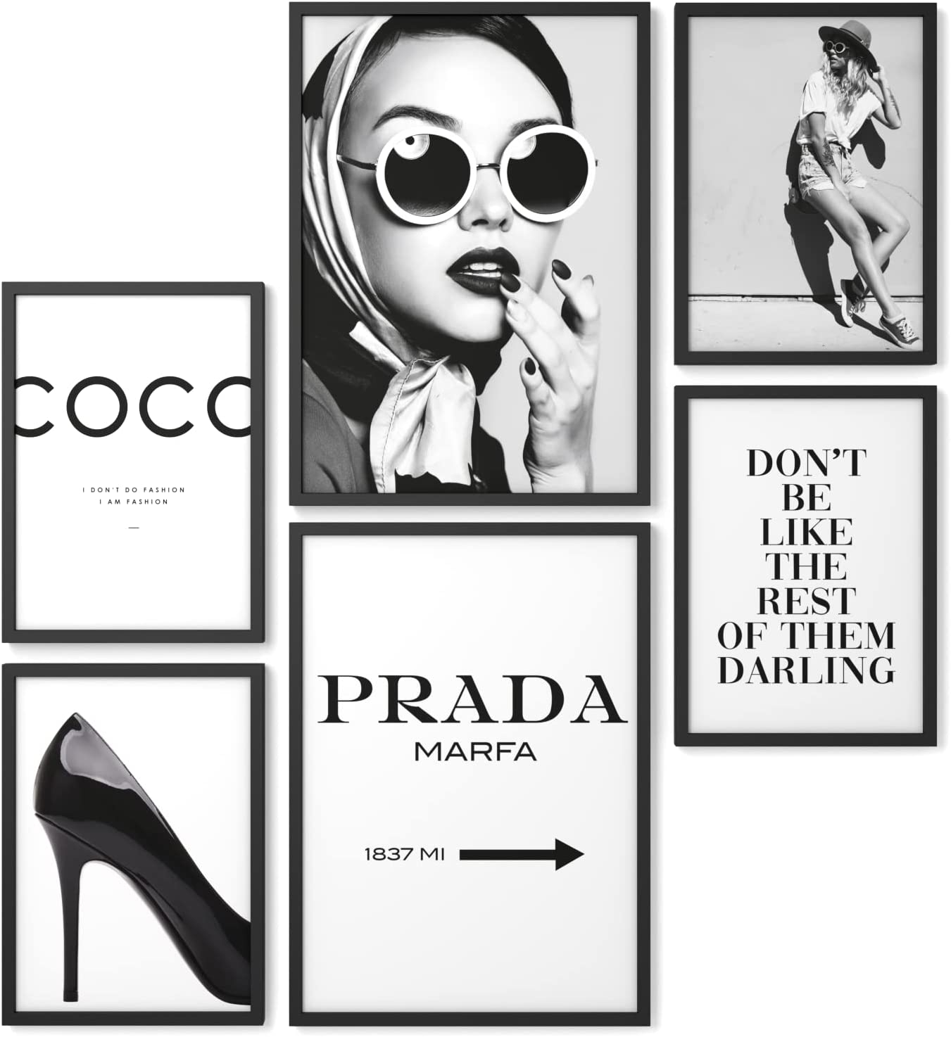 Affischer - Prada / Coco / Set om 6