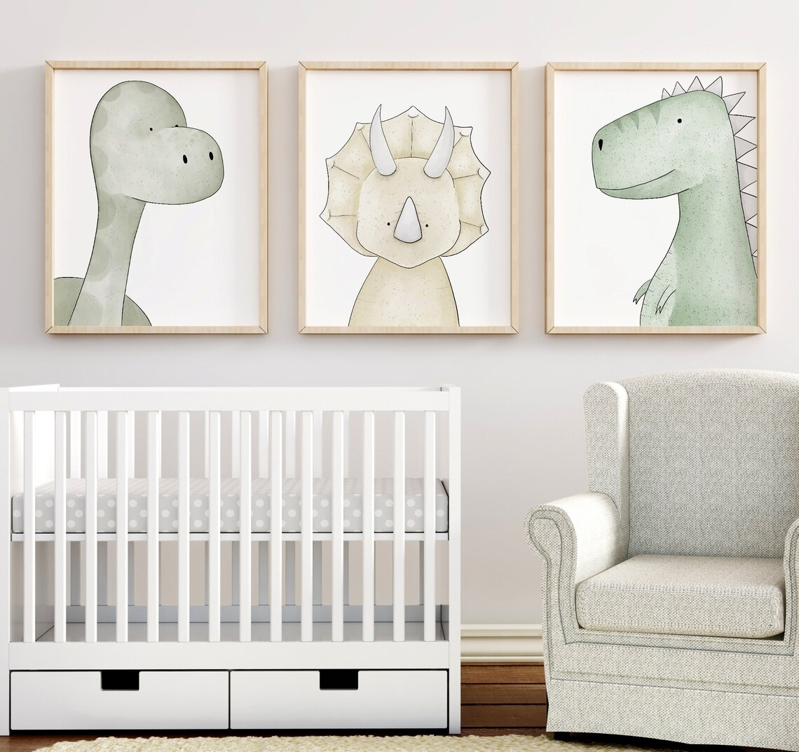 Posters - Roligt Dinosaurier / Set om 3