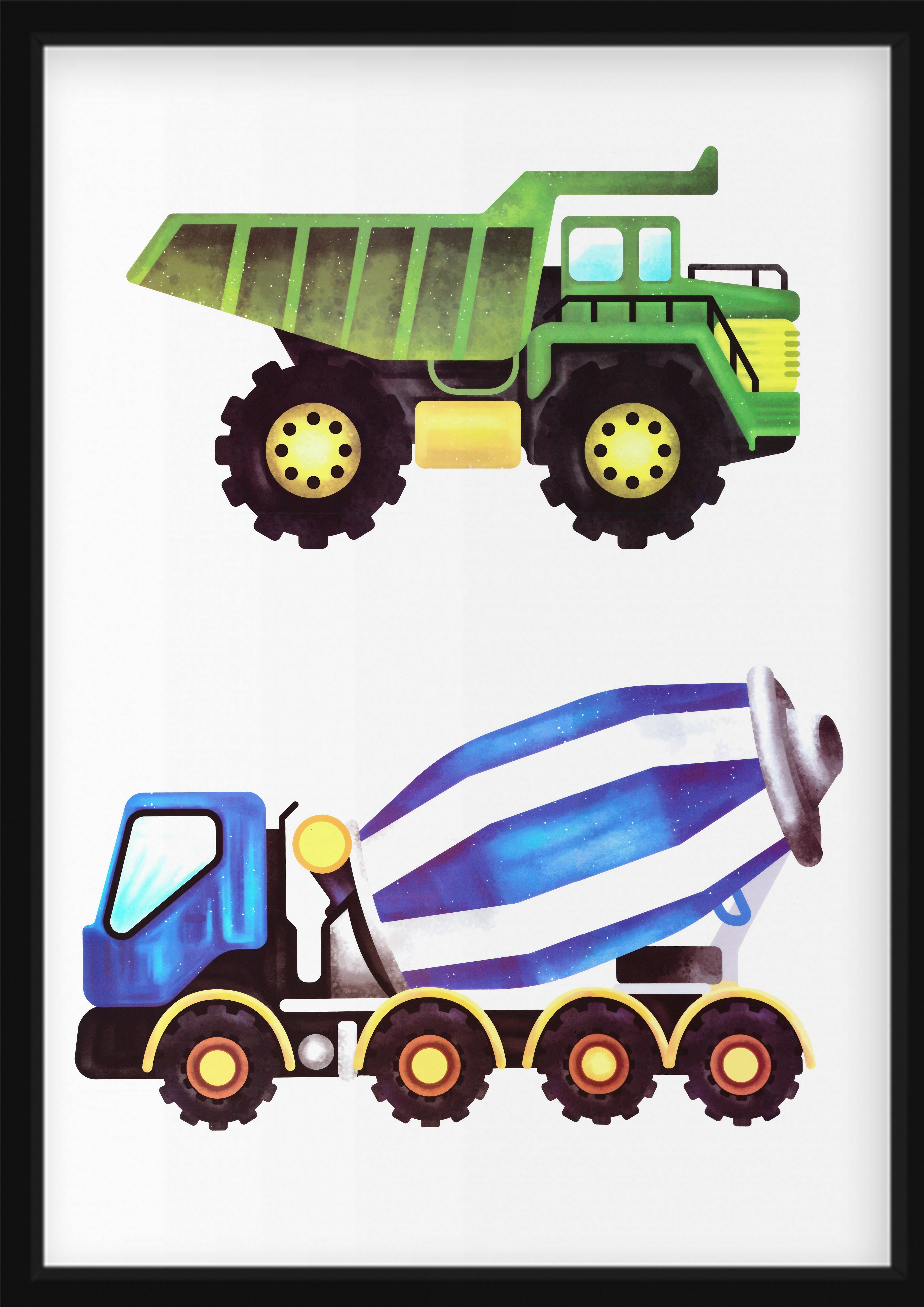 Poster - Dumper och Betongblandare