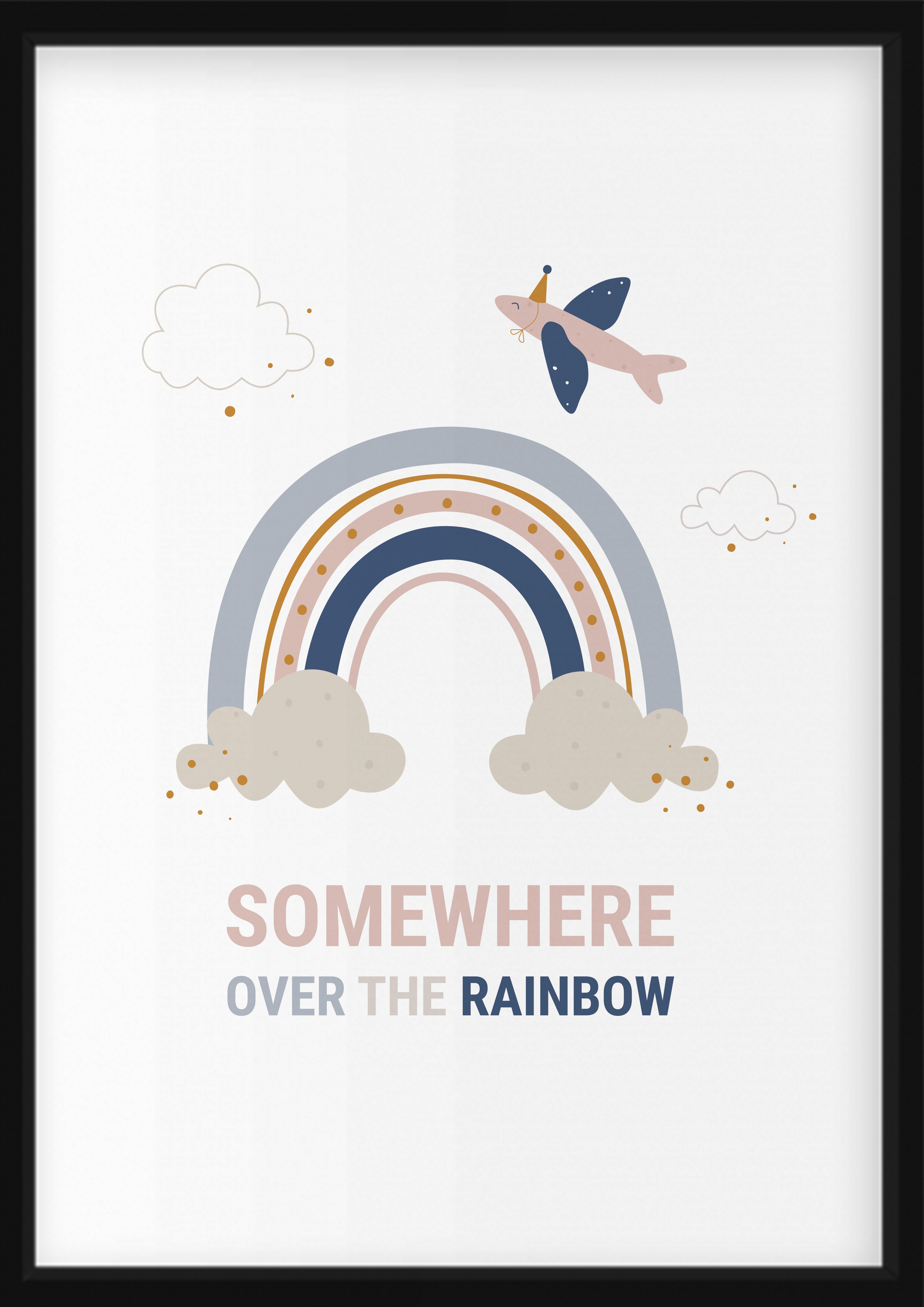 AFFISCH - Regnbåge, Somewhere over the rainbow