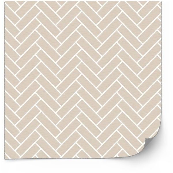 Kakelklistermärke - Fiskbensdekaler / Beige / 24 st