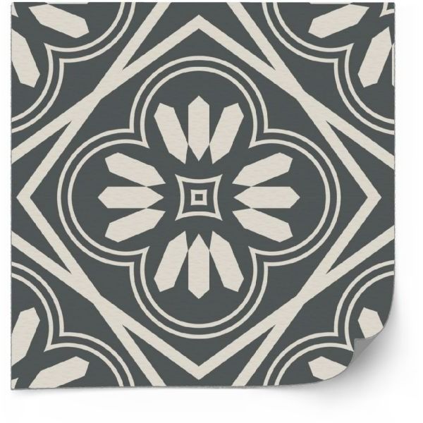 Kakelklistermärke - Vintage Kakel Antik Sömlös Design / 24 st