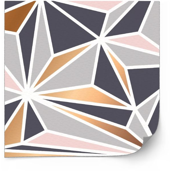Kakelklistermärke - Geometrisk bakgrund med färgglada trianglar / 24 st