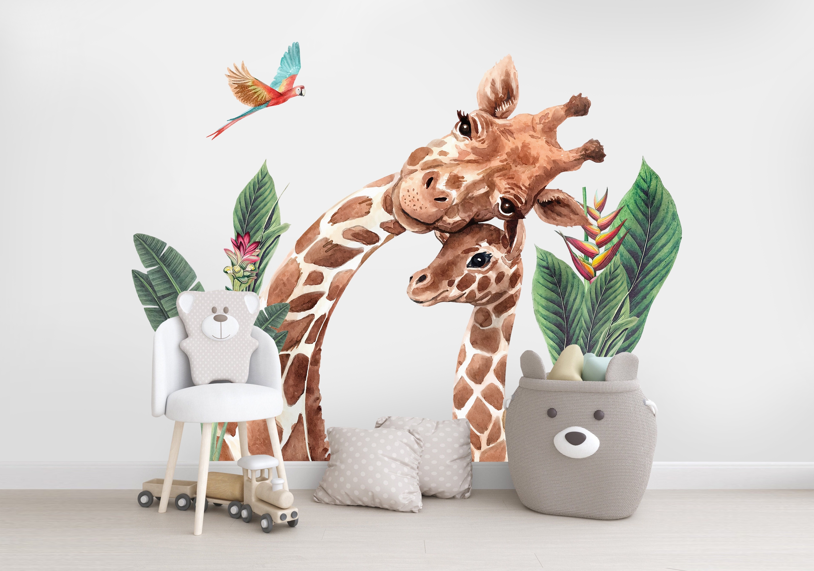 Väggdekal - Giraff