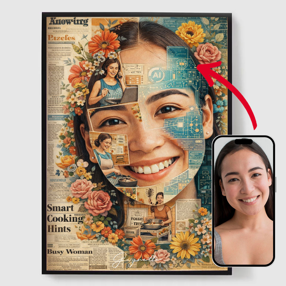 Personlig Poster - Vintage AI Designstil - AI Poster
