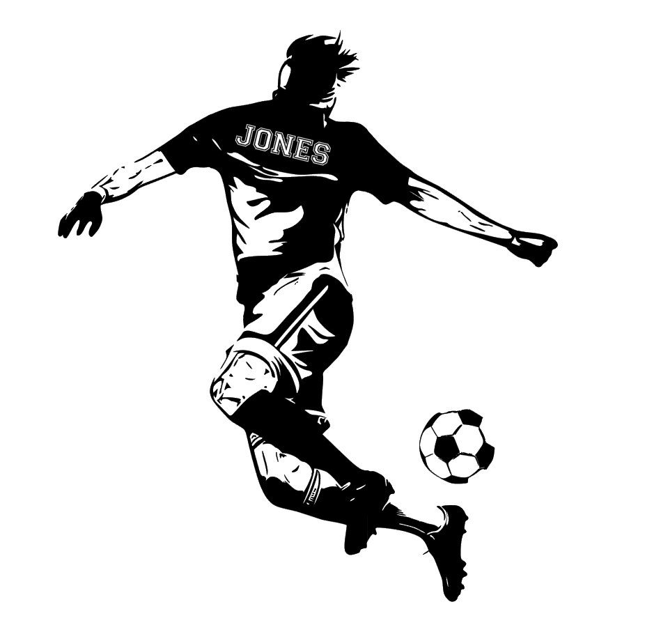 Wallstickers -  Fotboll / Personlig