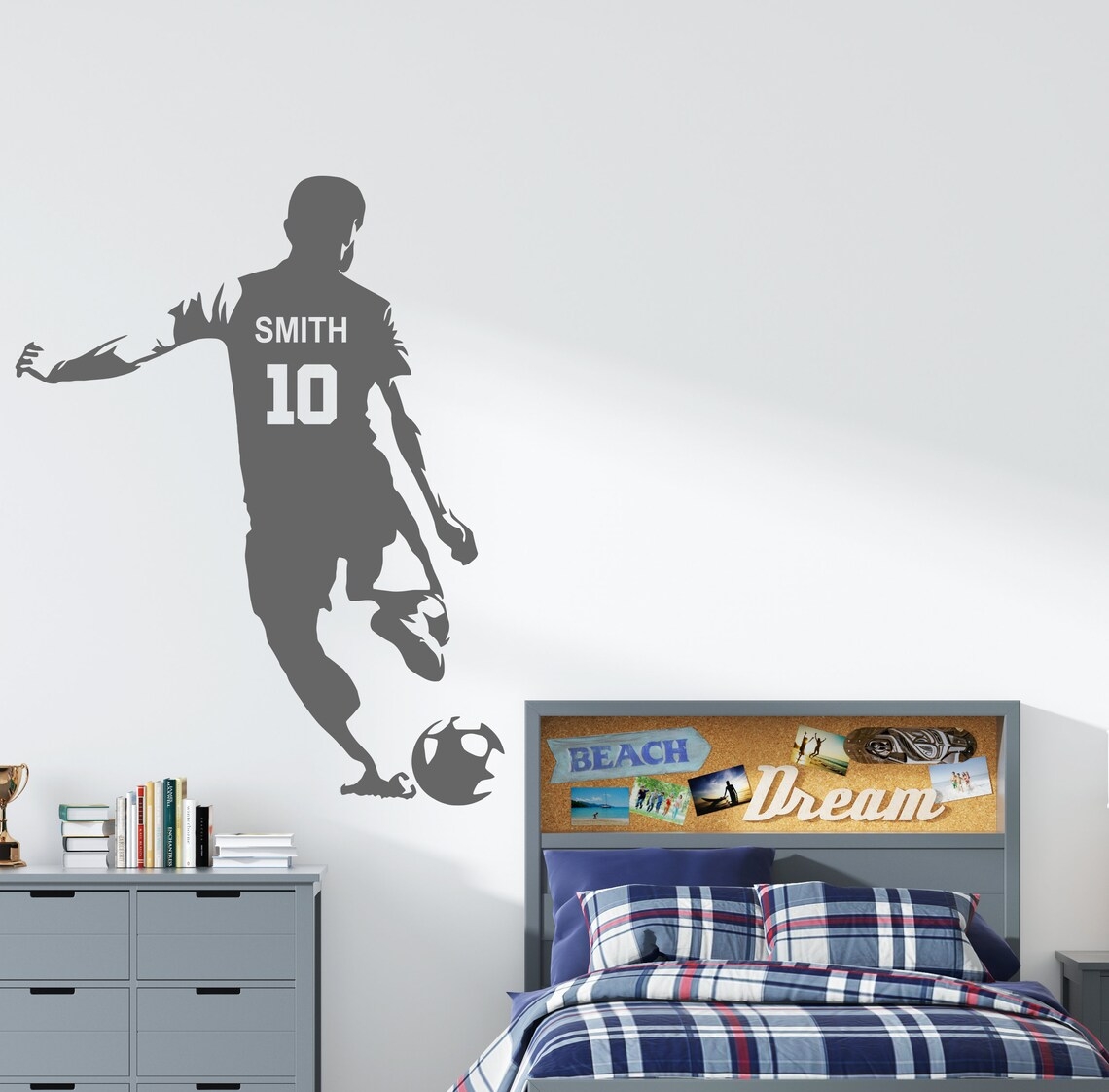 Wallstickers -Fotbollsspelare / 02 / Personlig