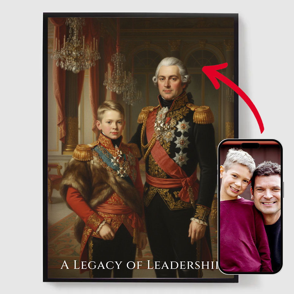 Personlig Poster - Kungen och Prinsen - AI Poster