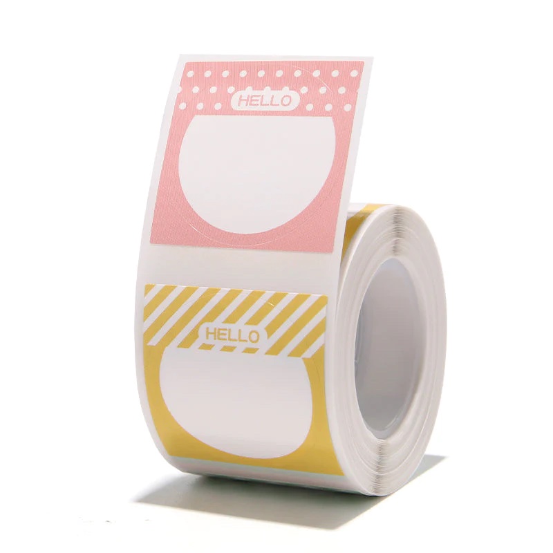NIIMBOT Etiketter Klistermärken B1 / B21 / B3-serien 31 x 31 mm / 220 st / Hej etikettdesign (FLERFÄRGAD)