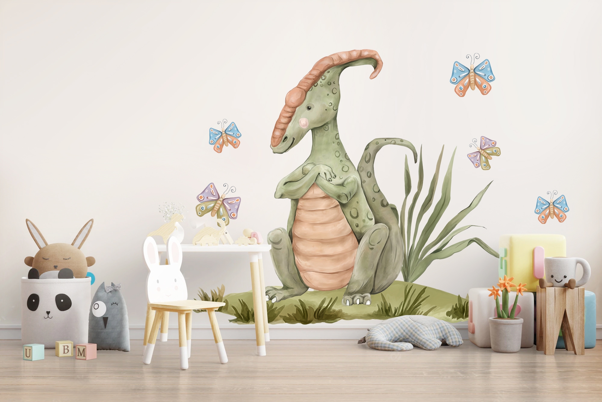 Väggdekal - Parasaurolophus dinosaurie