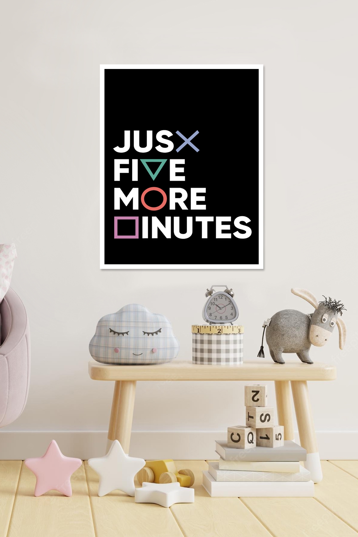 Affisch - Spel / JUST FIVE MORE MINUTES