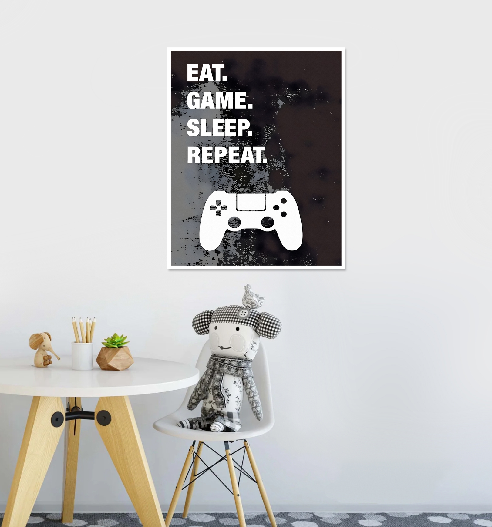 Affisch - Spel / EAT GAME SLEEP REPEAT