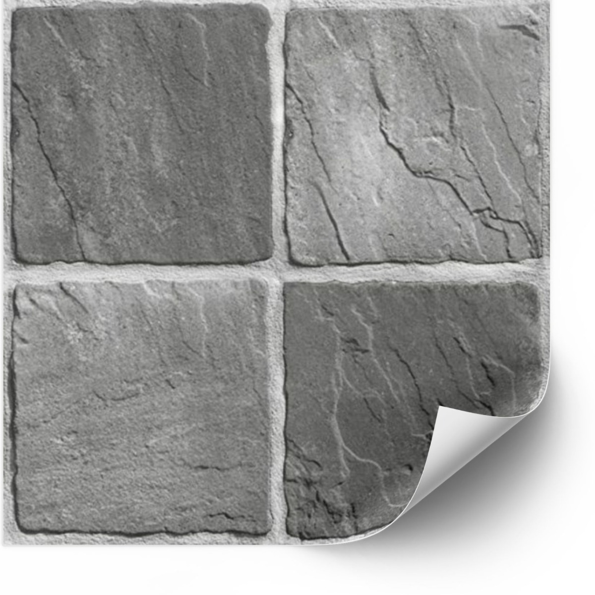 Kakelklistermärke - Natursten Grå / 24 st