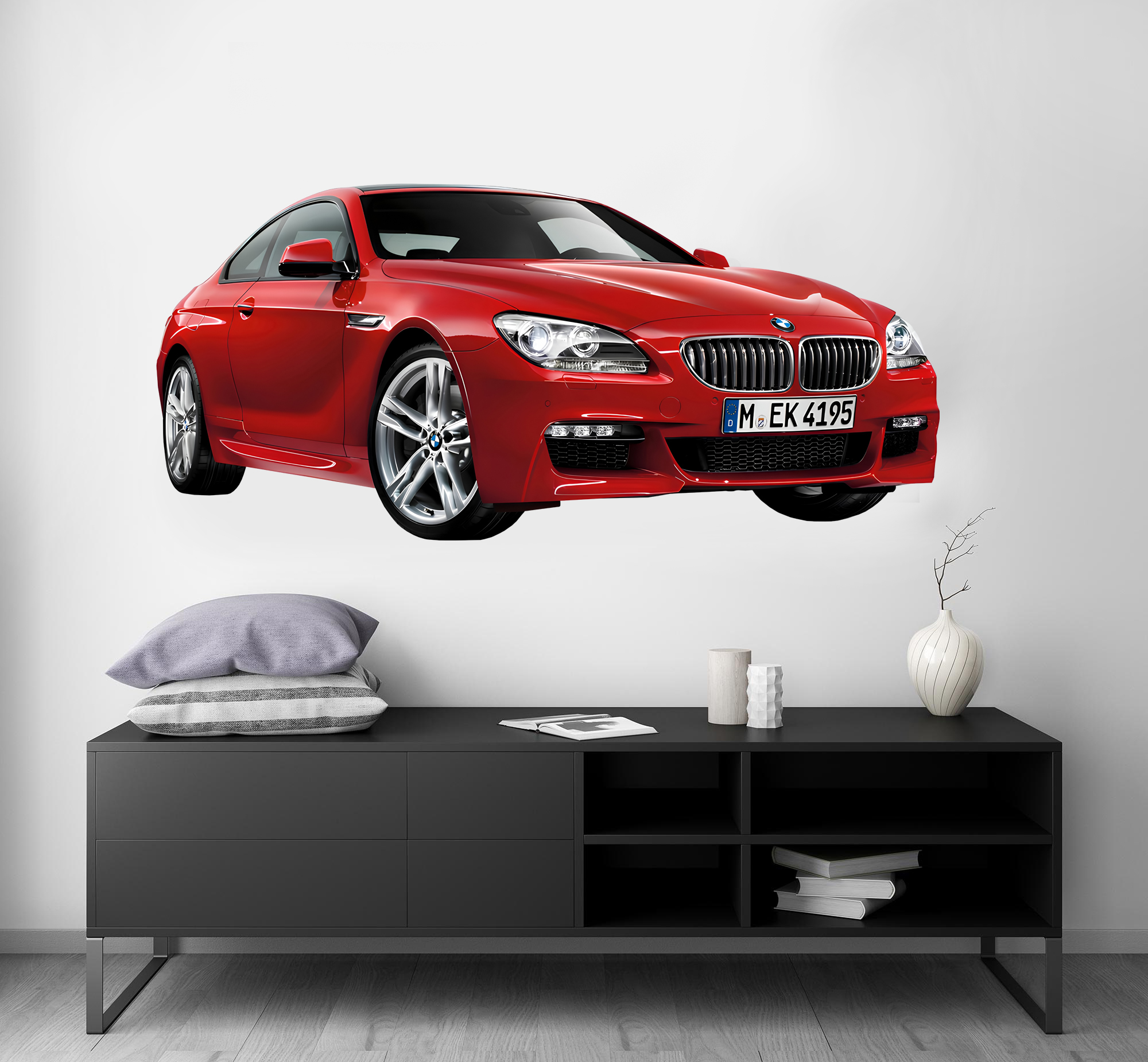 Väggdekal - BMW / Röd