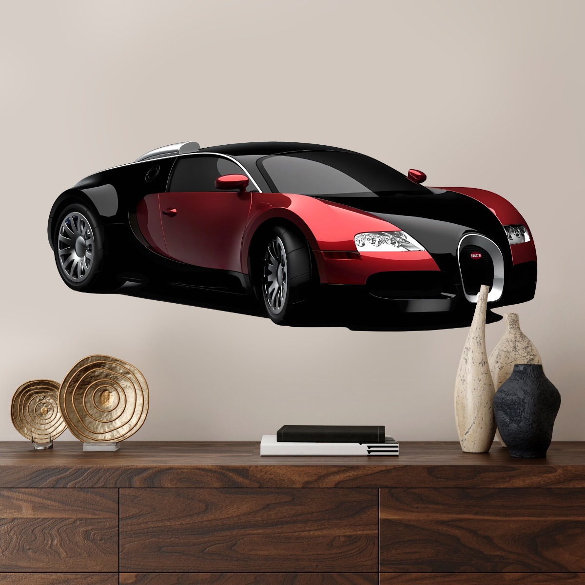 Väggdekal - Bugatti Veyron / Svart