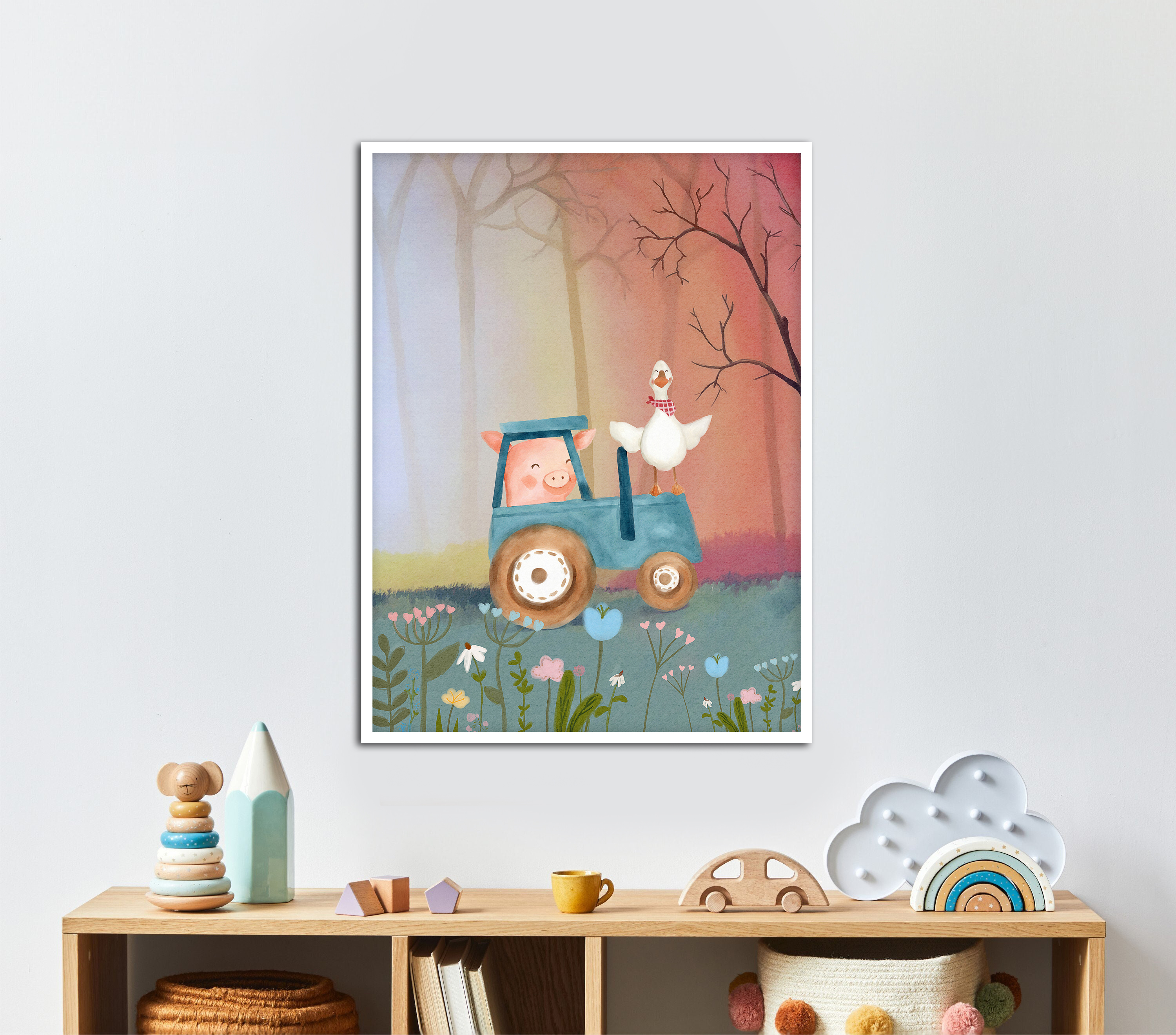 Poster - Gris och gås