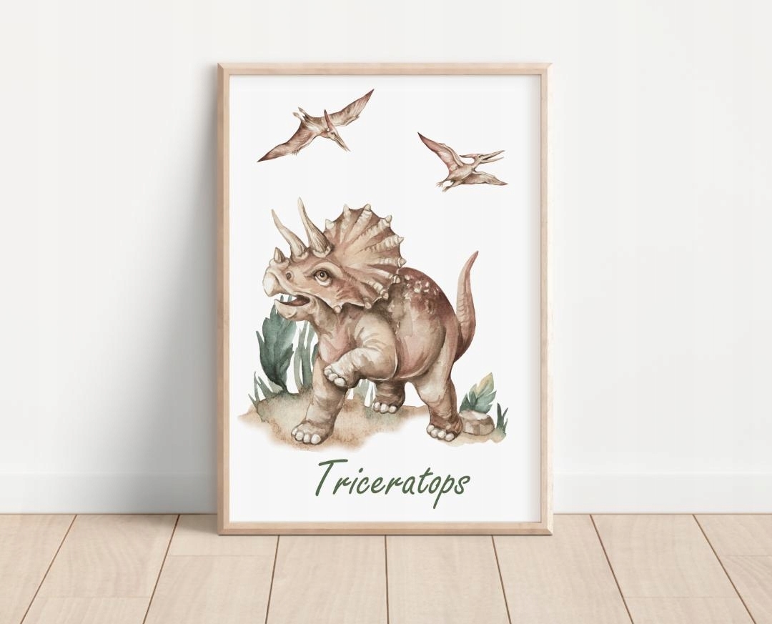 Affisch - Dinosaurier / Triceratops