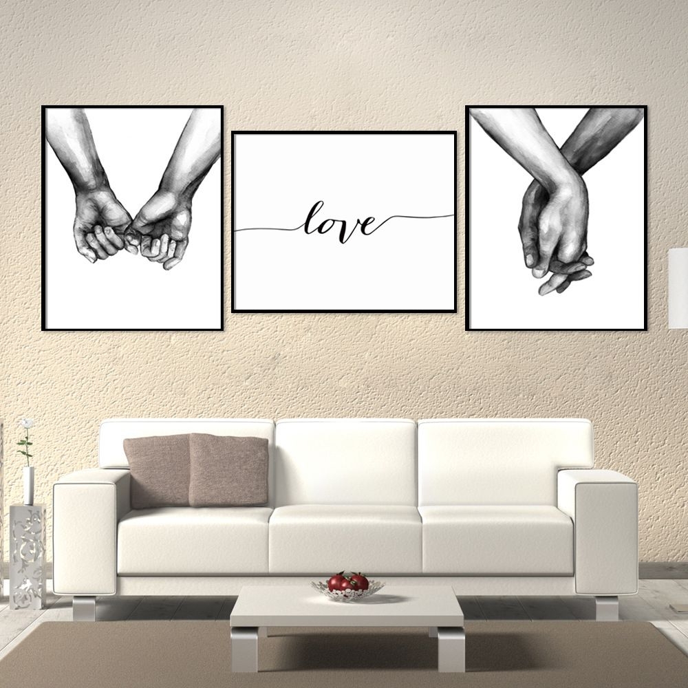 Posters - Händerna på väggen /  Love / Set med 3